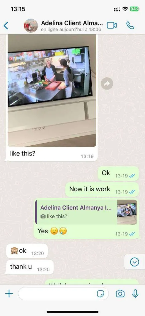 WhatsApp chat: Fast technical support